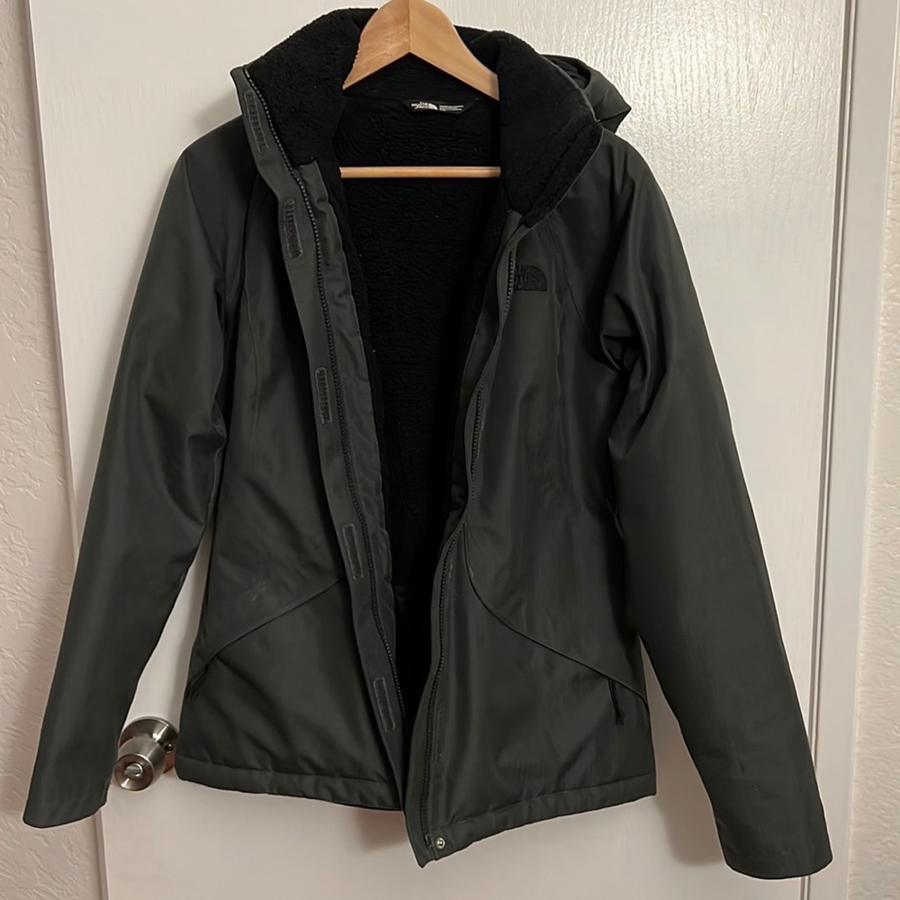 The North Face Gray and Black Winter Jacket